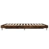 vidaXL Bed Frame without Mattress Smoked Oak 140x190 cm Engineered Wood