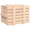 vidaXL Storage Box 58x40.5x42 cm Solid Wood Pine