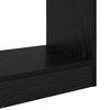 vidaXL Book Cabinet Black oak 60 x 30 x 166 cm Engineered wood