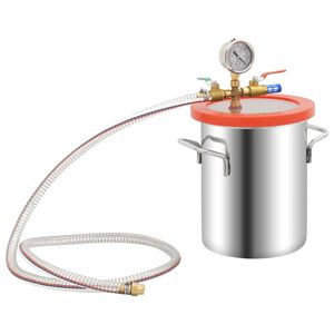 vidaXL Vacuum Chamber Stainless Steel 5.5 L