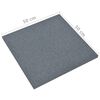 vidaXL Fall Protection Tiles 18 pcs Rubber 50x50x3 cm Grey