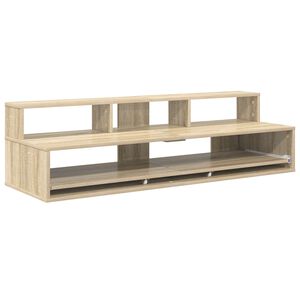 vidaXL Studio Desk Sonoma Oak 152 x 42.5 x 36 cm Engineered Wood