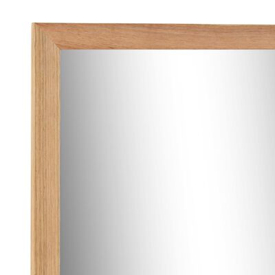 vidaXL Sink Cabinet with Mirror Solid Walnut Wood