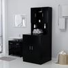 vidaXL Washing Machine Cabinet Black