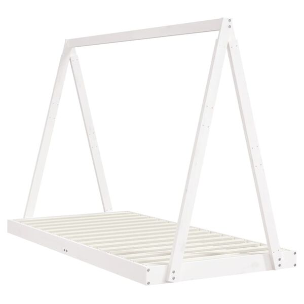 vidaXL Kids Bed Frame White 90x190 cm Solid Wood Pine