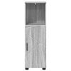 vidaXL Bathroom Cabinet with Storage Grey Sonoma 30 x 35 x 95 cm