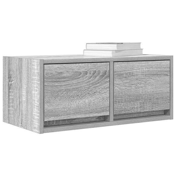 vidaXL TV Cabinets 2 pcs Grey Sonoma 60x31x25.5 cm Engineered Wood