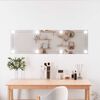 vidaXL Wall Mirror with LED Lights 30x100 cm Glass Rectangle