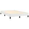 vidaXL Bed Frame without Mattress White 120x190 cm Small Double Faux Leather
