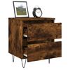 vidaXL Bedside Cabinets 2 pcs Smoked Oak 40x35x50 cm Engineered Wood