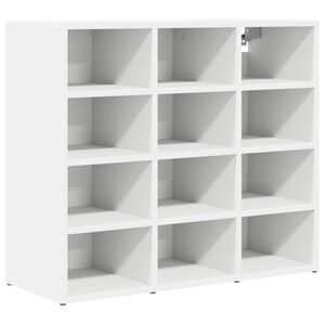 vidaXL Shoe Cabinet 77.5 x 30 x 67 cm Engineered Wood White