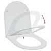 vidaXL Toilet Seat White 44 x 36.4 x 3.4 cm Duroplast