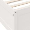 vidaXL Bookcase Bed without Mattress White 75x190cm Solid Wood Pine