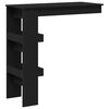 vidaXL Wall Bar Table Black Oak 102 x 45 x 103.5 cm Engineered Wood