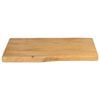 vidaXL Table Top 60x40x3.8 cm Live Edge Solid Wood Mango