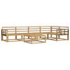 vidaXL Outdoor Sofa Set 6 pcs White 79 x 79 x 37 cm Solid Acacia Wood