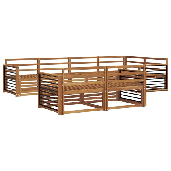 vidaXL Outdoor Sofa Set 7 pcs Natural Solid Acacia Wood