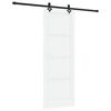 vidaXL Sliding Door ORKDAL 78 x 211 cm Engineered Wood White and Black