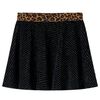 Kids' Skirt with Leopard Waistband Black 92