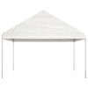 vidaXL Gazebo with Roof White 15.61x4.08x3.22 m Polyethylene