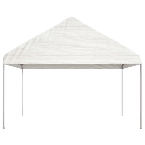 vidaXL Gazebo with Roof White 15.61x4.08x3.22 m Polyethylene