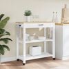 vidaXL Kitchen Trolley MONZA 84x40x88.5 cm Solid Wood Pine