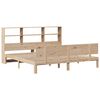 vidaXL Bookcase Bed without Mattress 200x200cm Solid Wood Pine