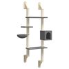 vidaXL Wall-mounted Cat Tree with Scratching Post Dark Grey 180 cm
