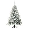 vidaXL Artificial Pre-lit Christmas Tree with Ball Set Green 150 cm