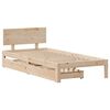 vidaXL Bed Frame with Drawers without Mattress 100x200 cm