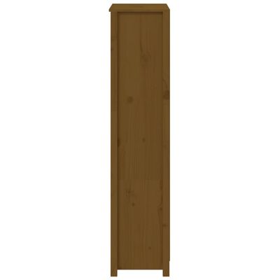 vidaXL Highboard Honey Brown 80x35x154 cm Solid Wood Pine