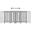 vidaXL Radiator Cover Concrete Grey 205x21.5x83.5 cm Engineered Wood