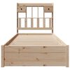 vidaXL Bookcase Bed without Mattress 100x200cm Solid Wood Pine