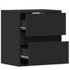 vidaXL TV Wall Cabinets with LED Lights 2 pcs Black 41x31x45 cm