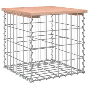 vidaXL Garden Bench Gabion Design 43x44x42 cm Solid Wood Douglas