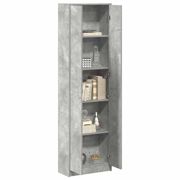vidaXL Wardrobe Concrete Grey 55 x 25 x 189 cm Engineered Wood