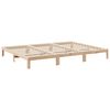 vidaXL Family Bed Frame No Mattress 270x200 cm Solid Wood Pine