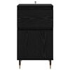 vidaXL Sideboard Black Oak 40 x 35 x 70 cm Engineered Wood and Iron
