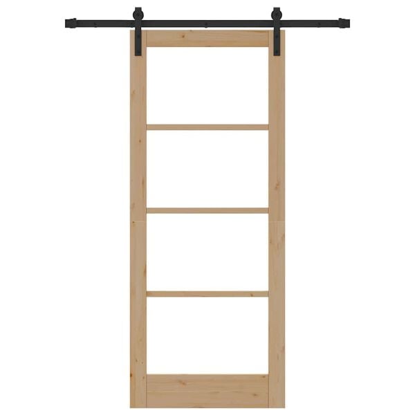vidaXL Sliding Door ORKDAL Natural 83 x 202 cm