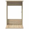 vidaXL Side Table Sonoma Oak 40 x 38 x 62.5 cm Engineered Wood