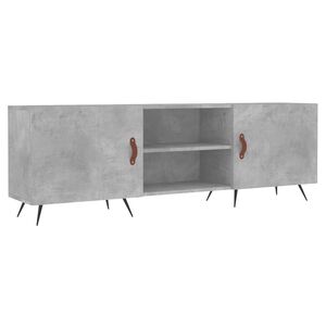 vidaXL TV Cabinet Concrete Grey 150x30x50 cm Engineered Wood