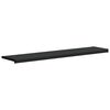 vidaXL Window Sill Black with Wood Grain 140 x 30 x 4.5 cm PVC