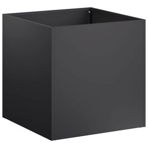 vidaXL Garden Planter Black 20 x 20 x 20 cm Cold-rolled Steel