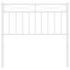 vidaXL Metal Headboard White 90 cm