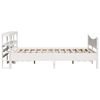 vidaXL Bed Frame with Headboard White 140x190 cm Solid Wood Pine