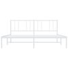 vidaXL Metal Bed Frame without Mattress with Headboard White 180x200cm