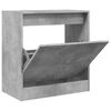 vidaXL Shoe Cabinet Concrete Grey 60x34x63.5 cm Engineered Wood
