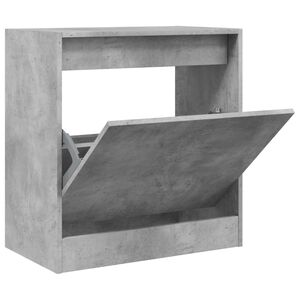 vidaXL Shoe Cabinet Concrete Grey 60x34x63.5 cm Engineered Wood
