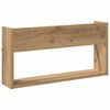 vidaXL Magazine Rack Artisan Oak 60 x 12 x 30 cm Engineered Wood