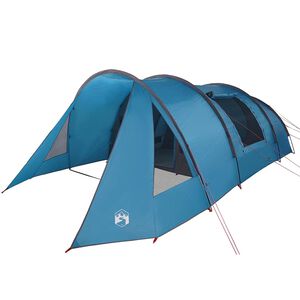 vidaXL Tunnel Tent 5-Person 5-Person Blue and Grey